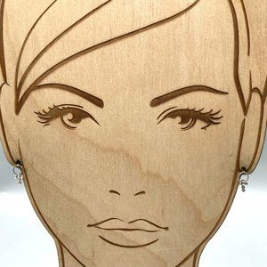 Vintage Dainty Crystal Cross Earrings, Tiny Studs with Dangle Sparkle